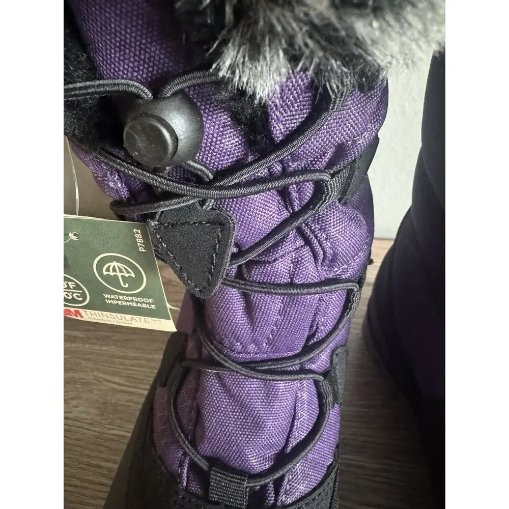 Kamik Women’s Powdery 3 Insulated Waterproof Winter Boot Grape Size 5